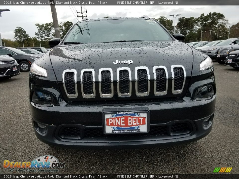 2018 Jeep Cherokee Latitude 4x4 Diamond Black Crystal Pearl / Black Photo #2