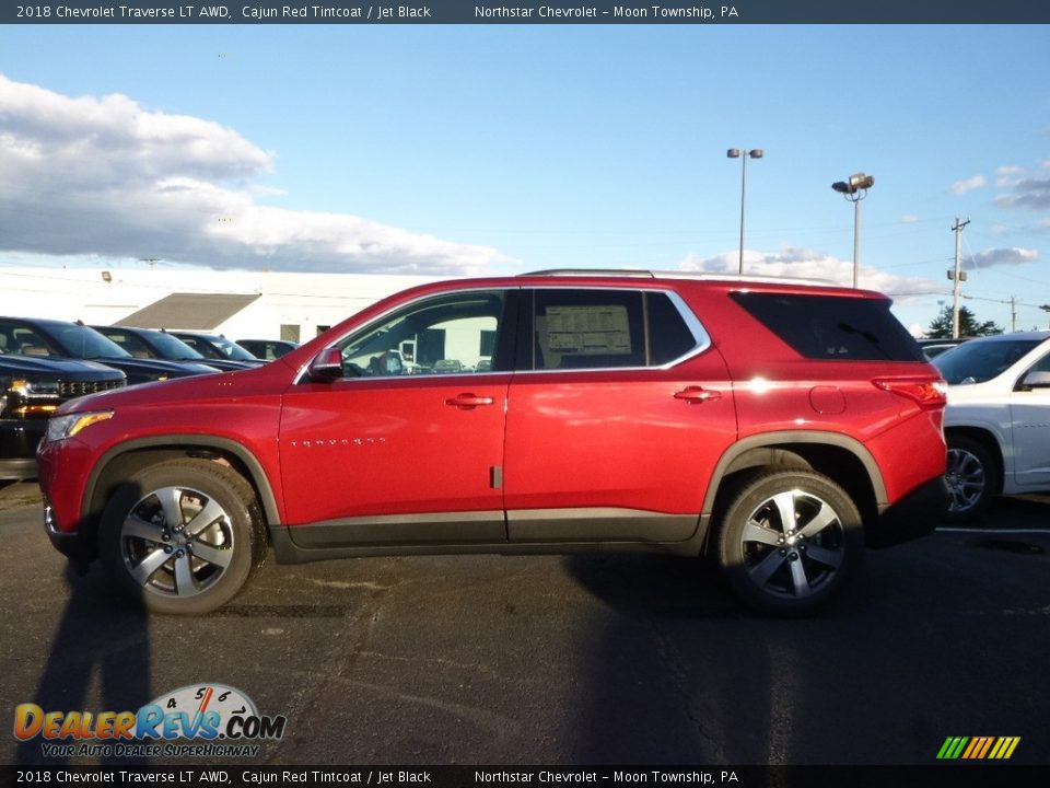 2018 Chevrolet Traverse LT AWD Cajun Red Tintcoat / Jet Black Photo #2