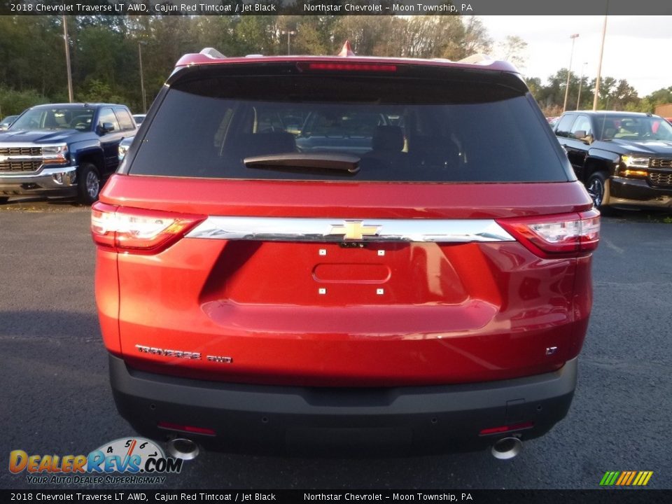 2018 Chevrolet Traverse LT AWD Cajun Red Tintcoat / Jet Black Photo #4
