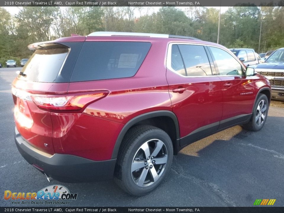 2018 Chevrolet Traverse LT AWD Cajun Red Tintcoat / Jet Black Photo #5