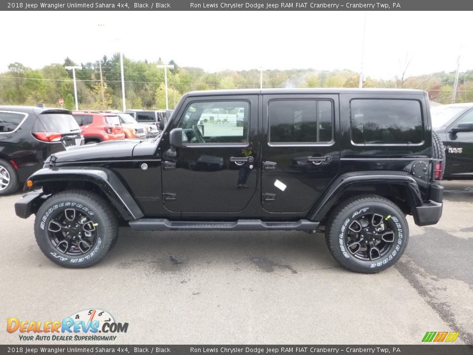 Black 2018 Jeep Wrangler Unlimited Sahara 4x4 Photo #2