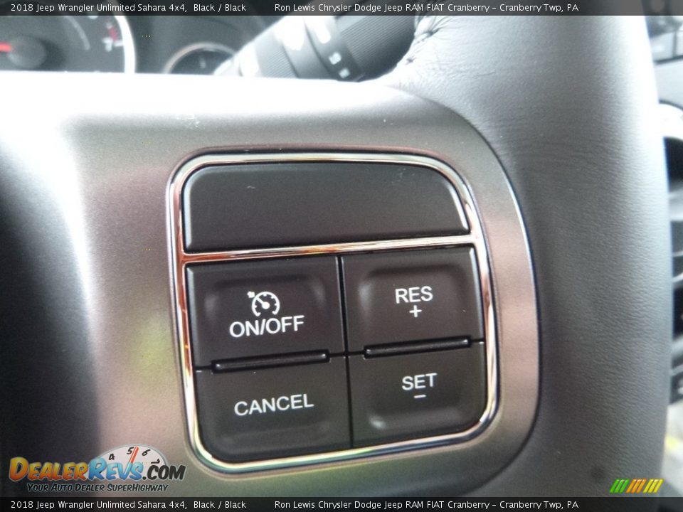 2018 Jeep Wrangler Unlimited Sahara 4x4 Black / Black Photo #19