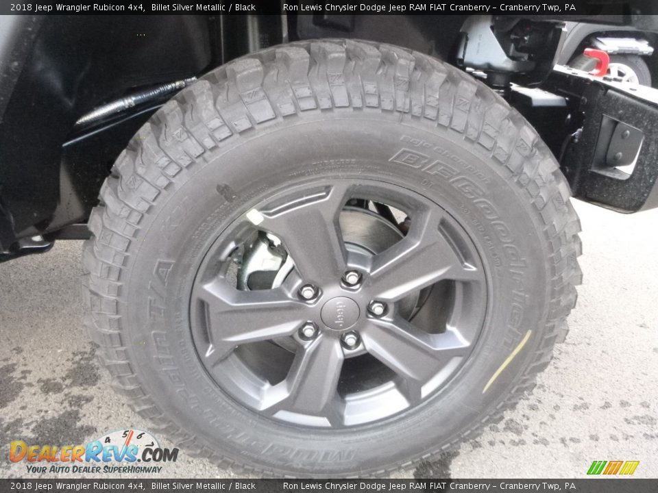 2018 Jeep Wrangler Rubicon 4x4 Billet Silver Metallic / Black Photo #9