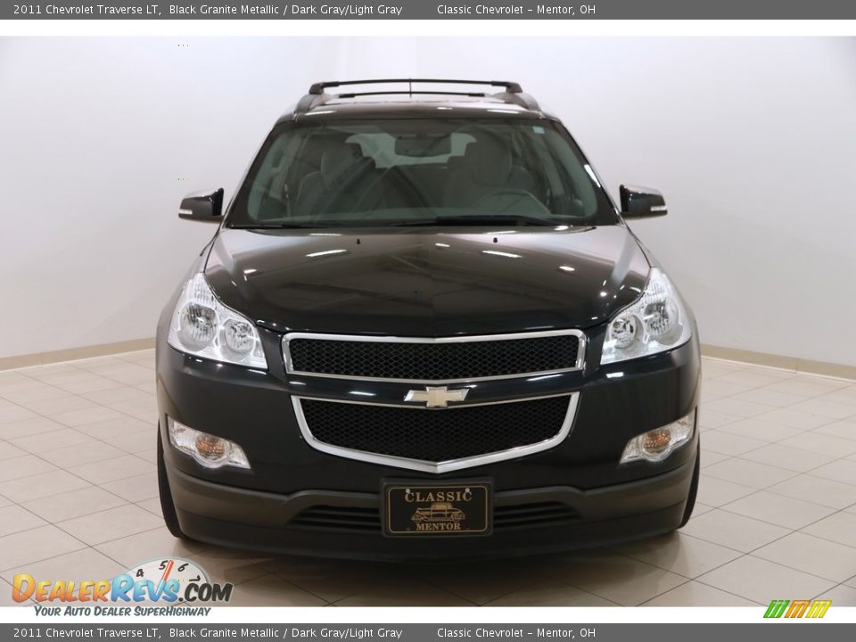 2011 Chevrolet Traverse LT Black Granite Metallic / Dark Gray/Light Gray Photo #2