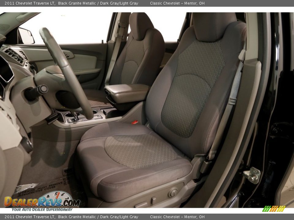 2011 Chevrolet Traverse LT Black Granite Metallic / Dark Gray/Light Gray Photo #5
