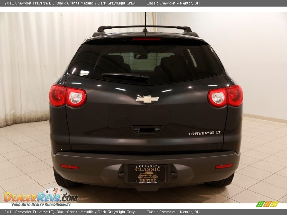 2011 Chevrolet Traverse LT Black Granite Metallic / Dark Gray/Light Gray Photo #14