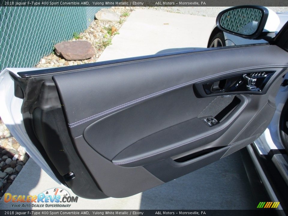 Door Panel of 2018 Jaguar F-Type 400 Sport Convertible AWD Photo #12