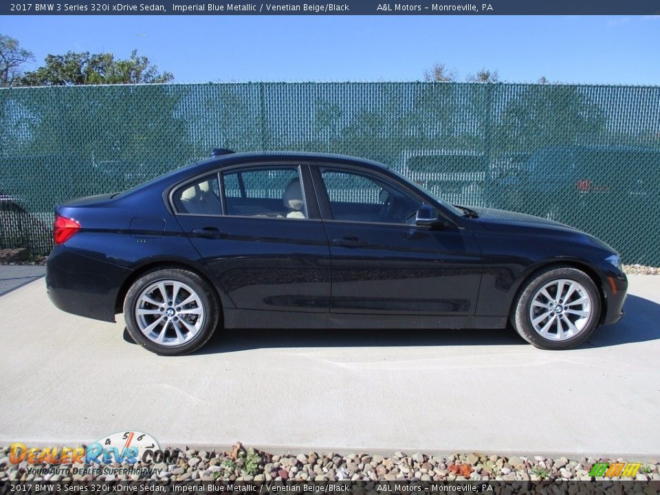 2017 BMW 3 Series 320i xDrive Sedan Imperial Blue Metallic / Venetian Beige/Black Photo #2