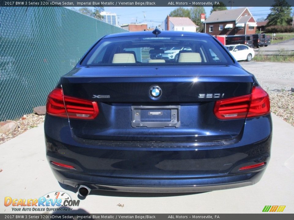 2017 BMW 3 Series 320i xDrive Sedan Imperial Blue Metallic / Venetian Beige/Black Photo #4