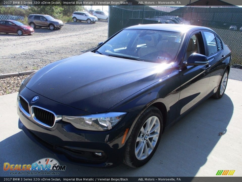 2017 BMW 3 Series 320i xDrive Sedan Imperial Blue Metallic / Venetian Beige/Black Photo #8