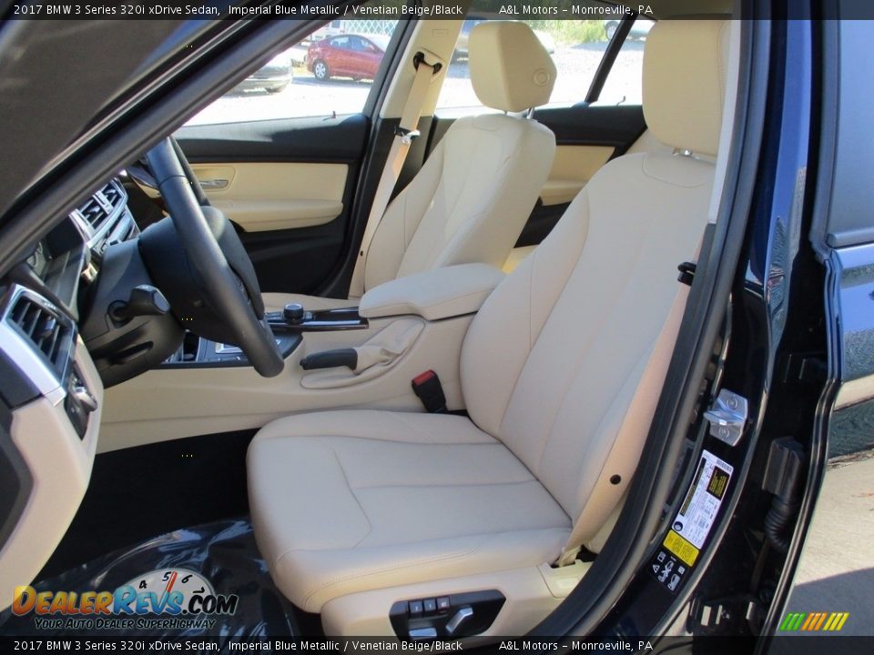 2017 BMW 3 Series 320i xDrive Sedan Imperial Blue Metallic / Venetian Beige/Black Photo #12