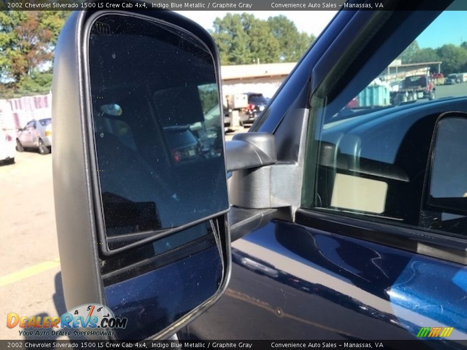 2002 Chevrolet Silverado 1500 LS Crew Cab 4x4 Indigo Blue Metallic / Graphite Gray Photo #17