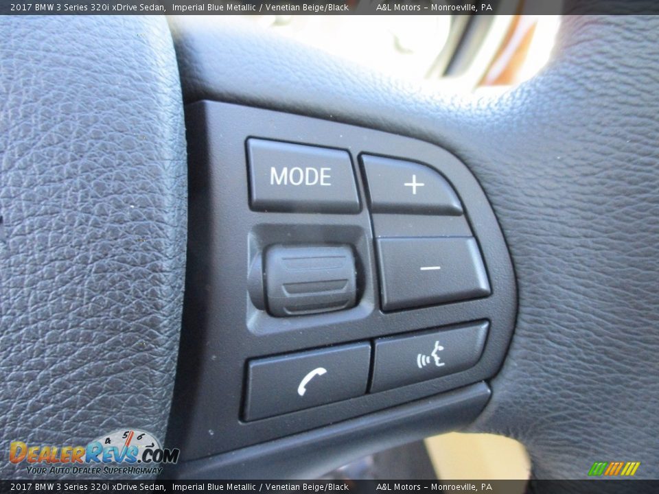 2017 BMW 3 Series 320i xDrive Sedan Imperial Blue Metallic / Venetian Beige/Black Photo #18