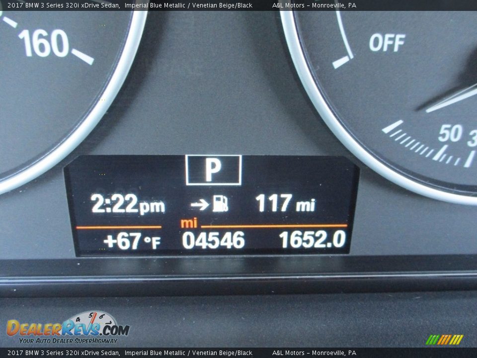 2017 BMW 3 Series 320i xDrive Sedan Imperial Blue Metallic / Venetian Beige/Black Photo #20