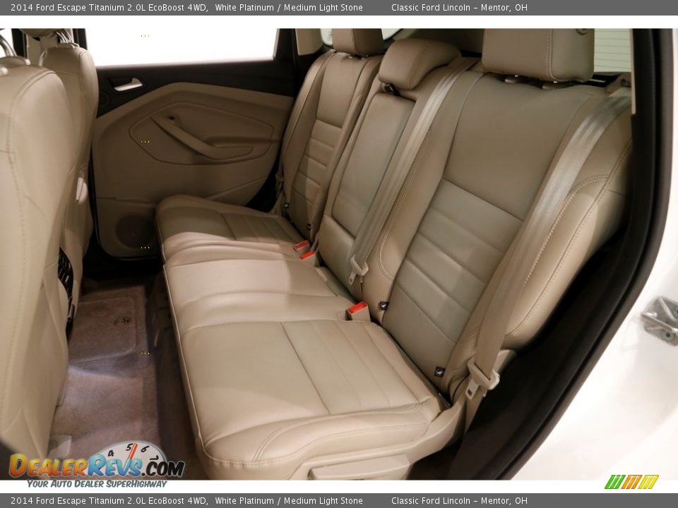 2014 Ford Escape Titanium 2.0L EcoBoost 4WD White Platinum / Medium Light Stone Photo #18