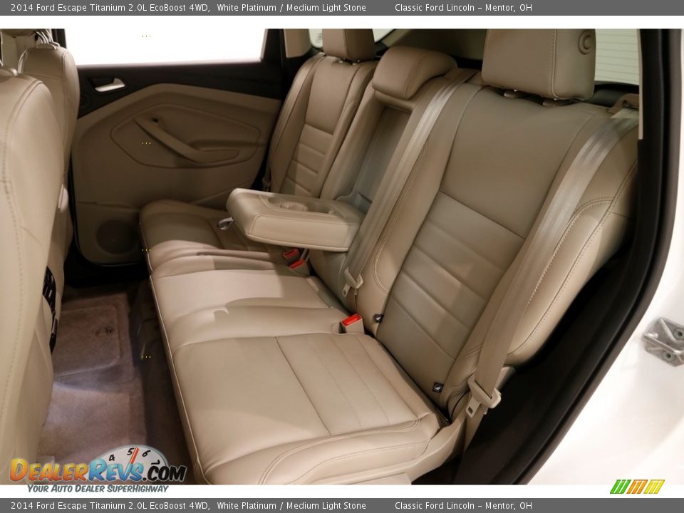 2014 Ford Escape Titanium 2.0L EcoBoost 4WD White Platinum / Medium Light Stone Photo #19