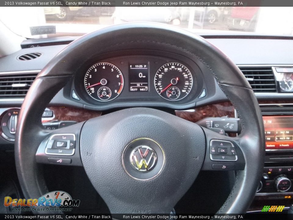 2013 Volkswagen Passat V6 SEL Candy White / Titan Black Photo #19