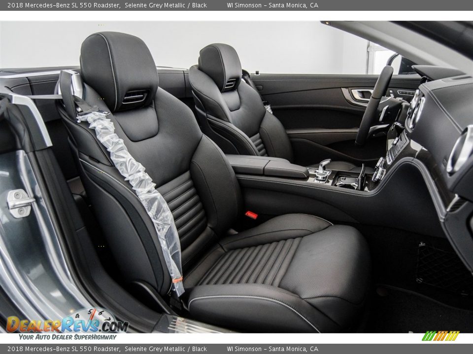 Black Interior - 2018 Mercedes-Benz SL 550 Roadster Photo #2