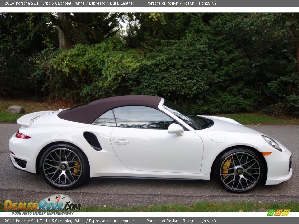 White 2014 Porsche 911 Turbo S Cabriolet Photo #7
