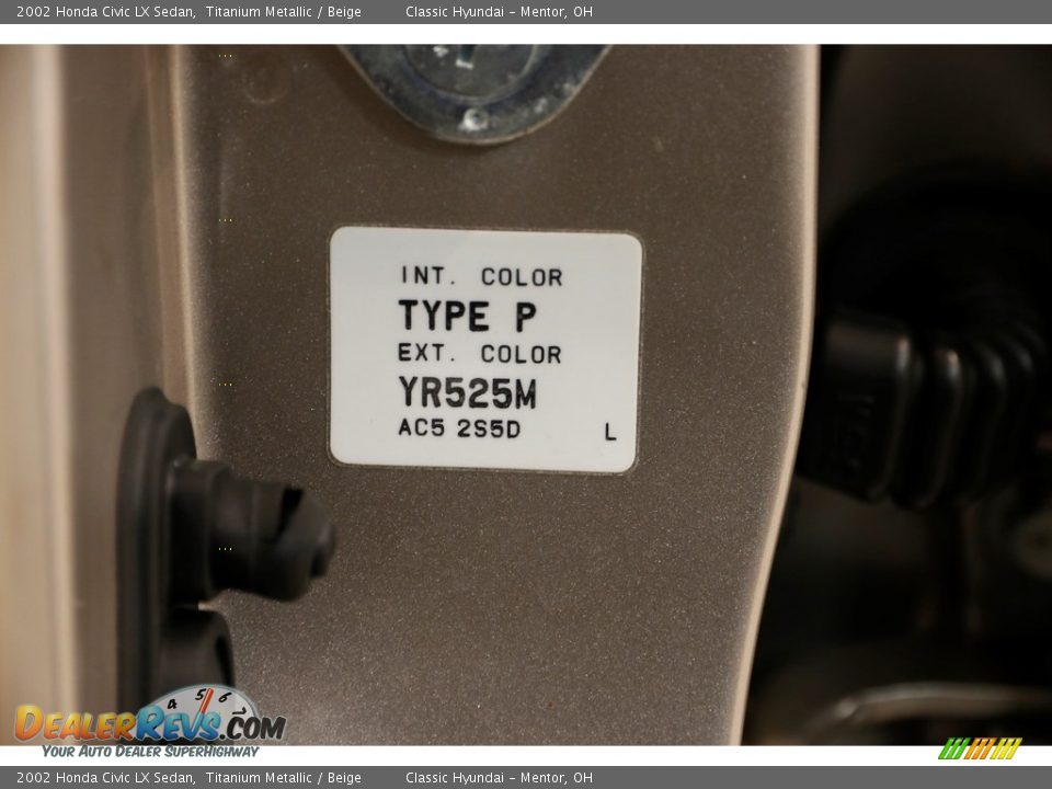 2002 Honda Civic LX Sedan Titanium Metallic / Beige Photo #18