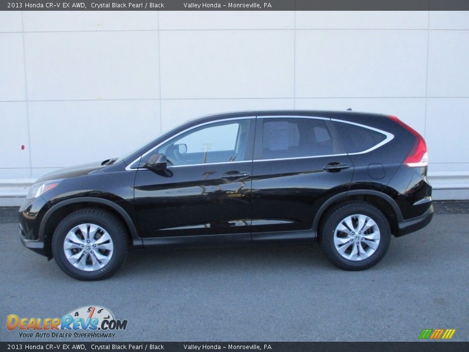 2013 Honda CR-V EX AWD Crystal Black Pearl / Black Photo #2