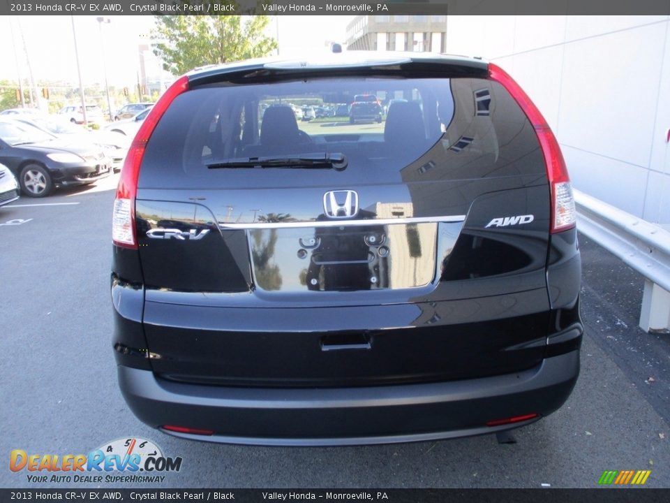 2013 Honda CR-V EX AWD Crystal Black Pearl / Black Photo #4