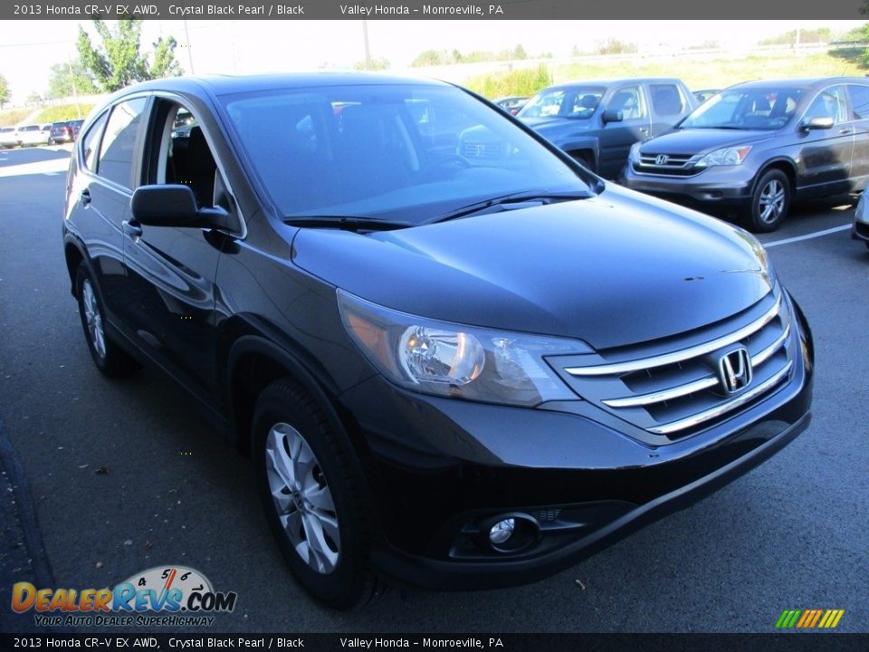 2013 Honda CR-V EX AWD Crystal Black Pearl / Black Photo #7