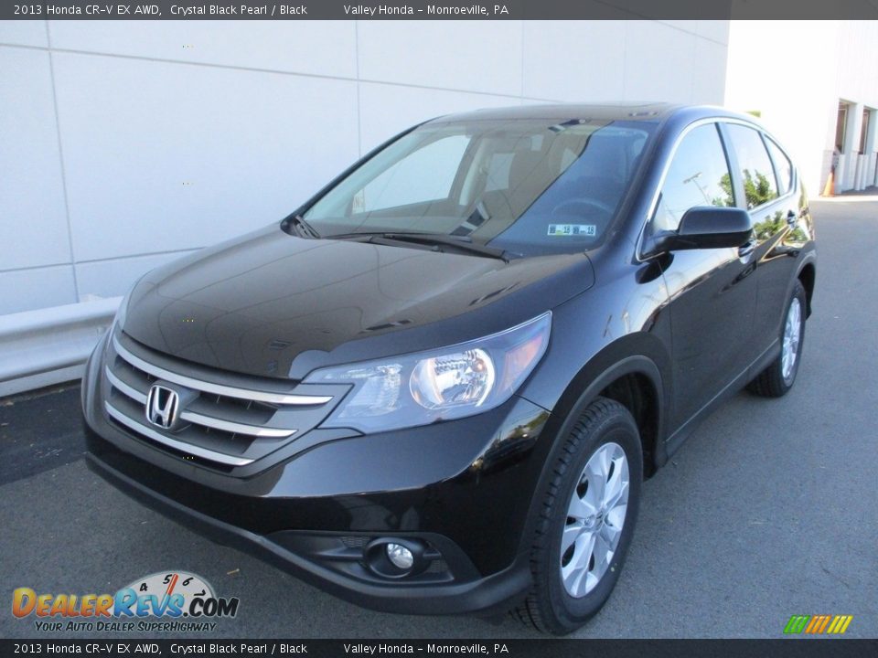 2013 Honda CR-V EX AWD Crystal Black Pearl / Black Photo #9