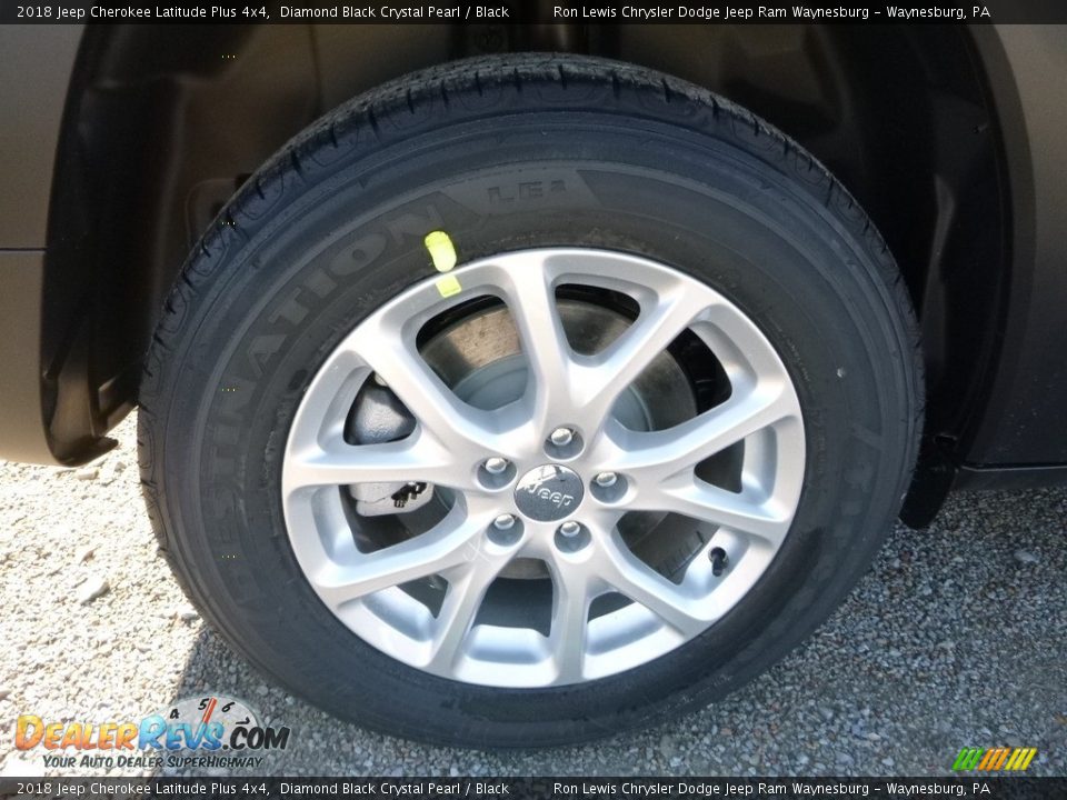 2018 Jeep Cherokee Latitude Plus 4x4 Diamond Black Crystal Pearl / Black Photo #8
