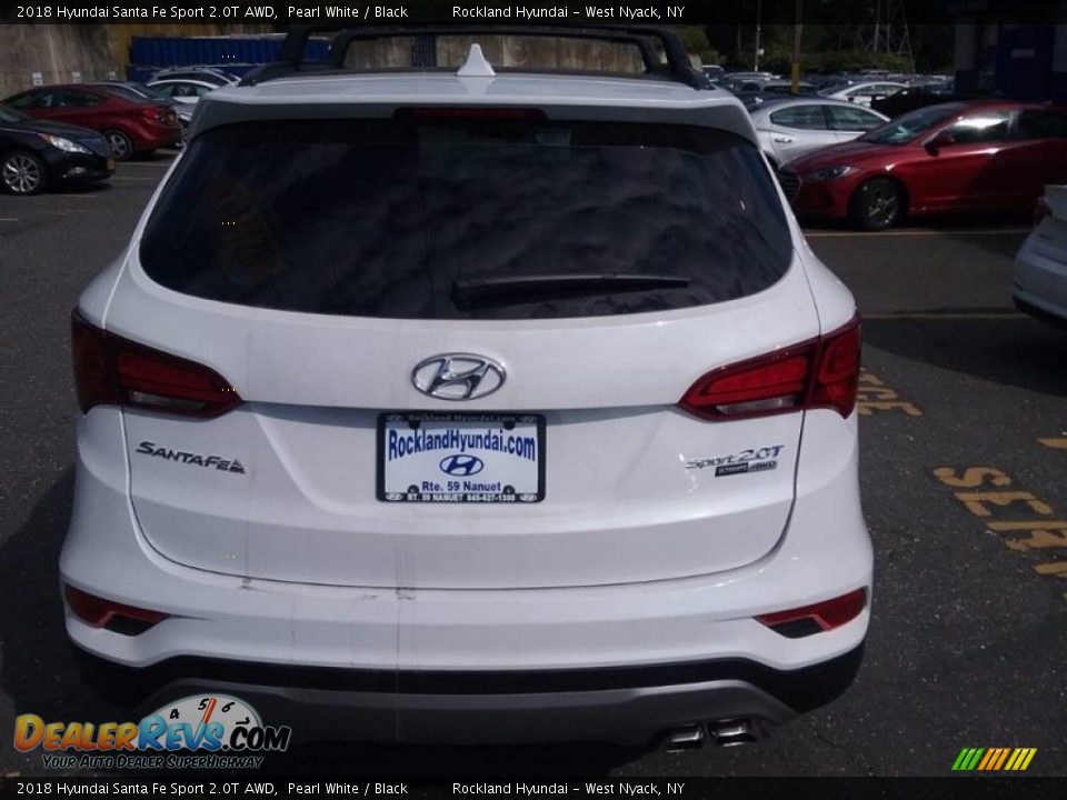 2018 Hyundai Santa Fe Sport 2.0T AWD Pearl White / Black Photo #3