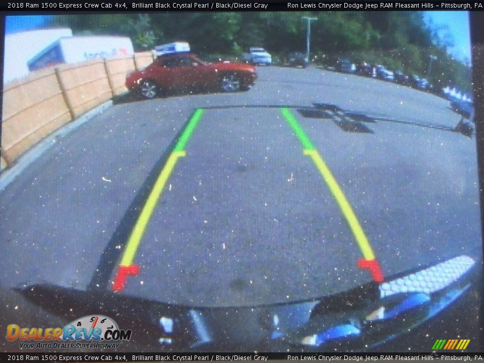 2018 Ram 1500 Express Crew Cab 4x4 Brilliant Black Crystal Pearl / Black/Diesel Gray Photo #16