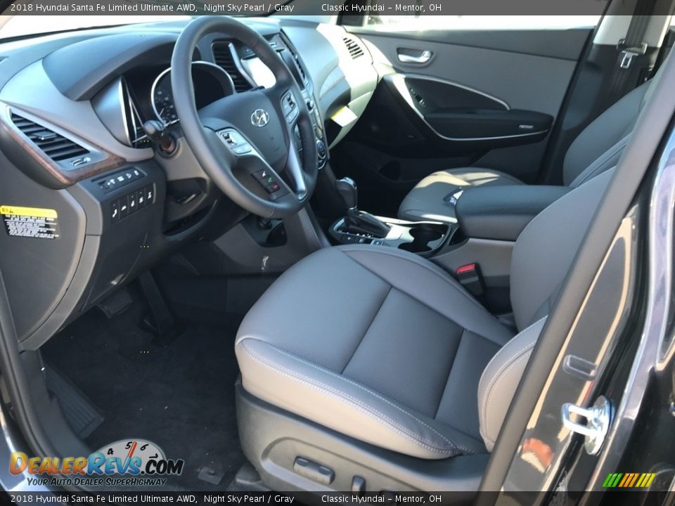 Gray Interior - 2018 Hyundai Santa Fe Limited Ultimate AWD Photo #4