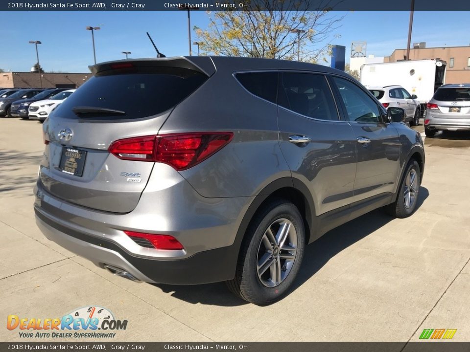 2018 Hyundai Santa Fe Sport AWD Gray / Gray Photo #2