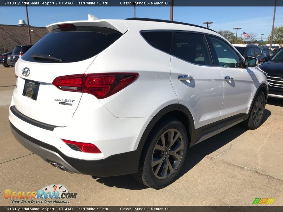 2018 Hyundai Santa Fe Sport 2.0T AWD Pearl White / Black Photo #2
