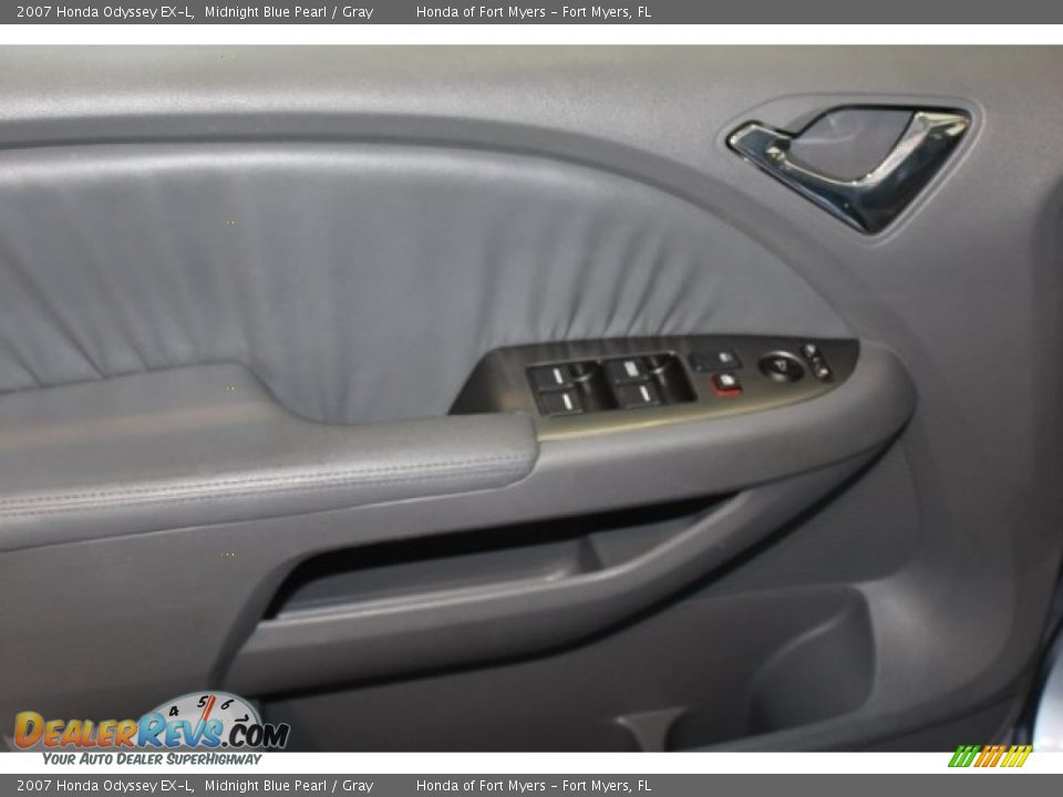 2007 Honda Odyssey EX-L Midnight Blue Pearl / Gray Photo #9