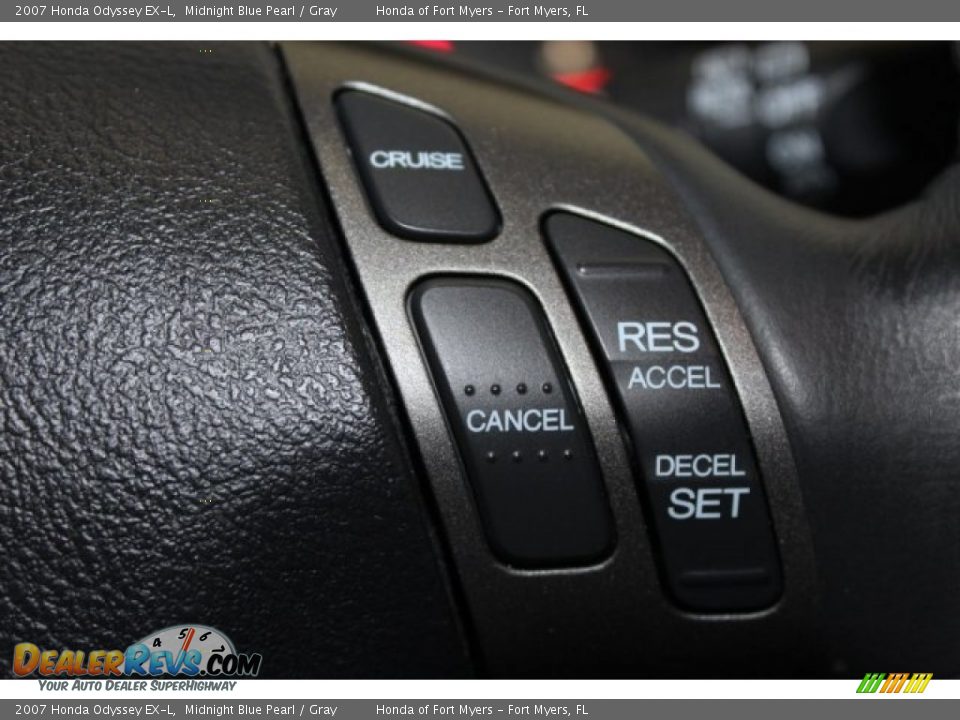 2007 Honda Odyssey EX-L Midnight Blue Pearl / Gray Photo #15
