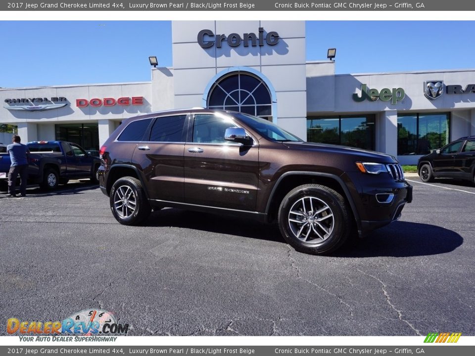 2017 Jeep Grand Cherokee Limited 4x4 Luxury Brown Pearl / Black/Light Frost Beige Photo #1