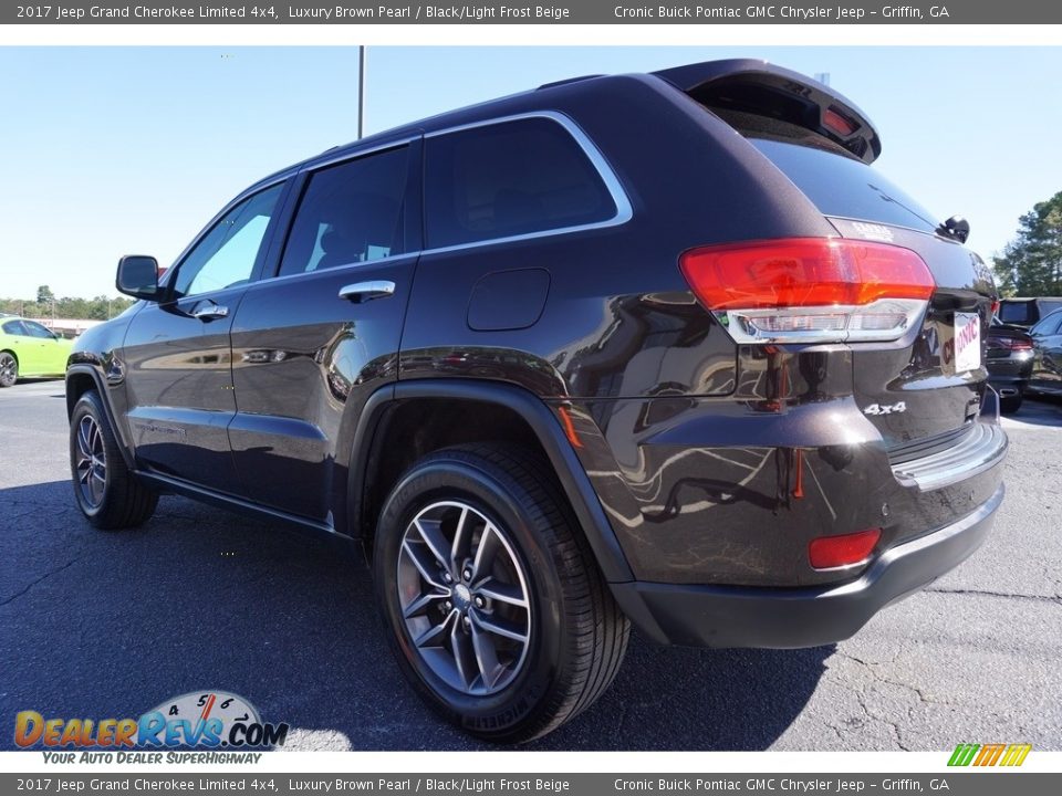 2017 Jeep Grand Cherokee Limited 4x4 Luxury Brown Pearl / Black/Light Frost Beige Photo #5