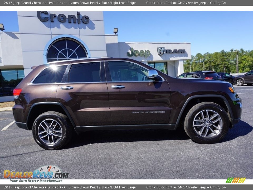 2017 Jeep Grand Cherokee Limited 4x4 Luxury Brown Pearl / Black/Light Frost Beige Photo #8