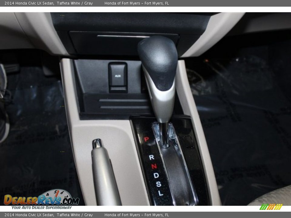 2014 Honda Civic LX Sedan Taffeta White / Gray Photo #20