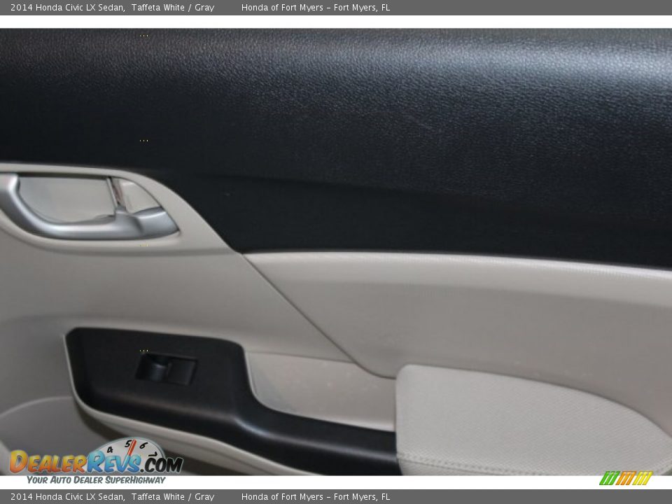 2014 Honda Civic LX Sedan Taffeta White / Gray Photo #24