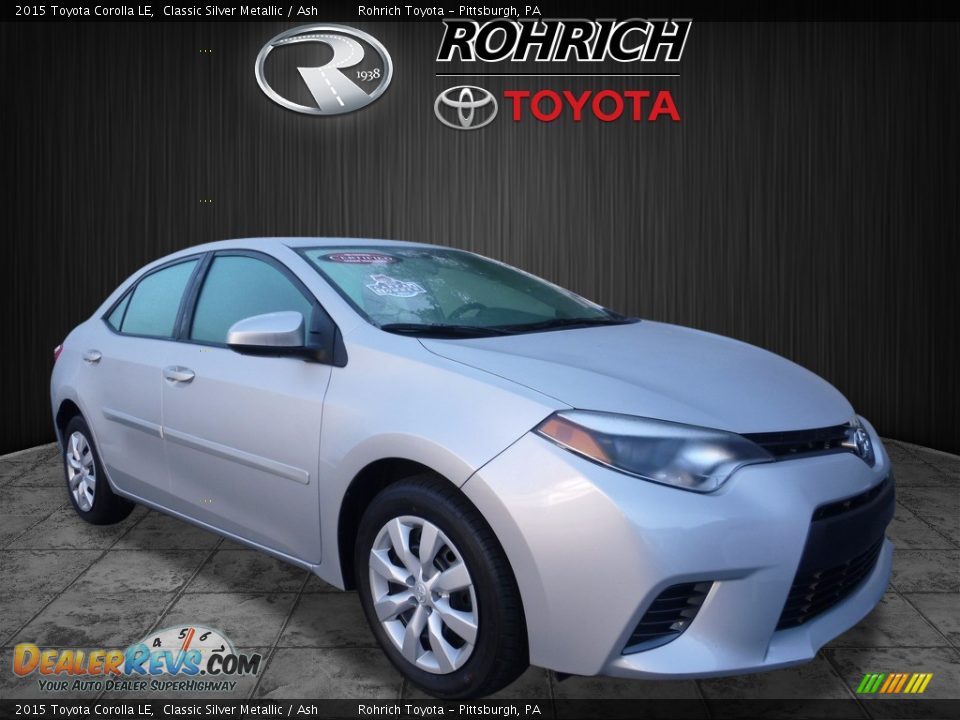 2015 Toyota Corolla LE Classic Silver Metallic / Ash Photo #1