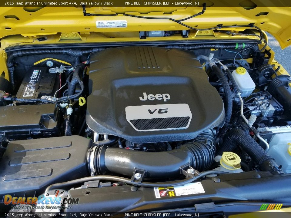 2015 Jeep Wrangler Unlimited Sport 4x4 Baja Yellow / Black Photo #10