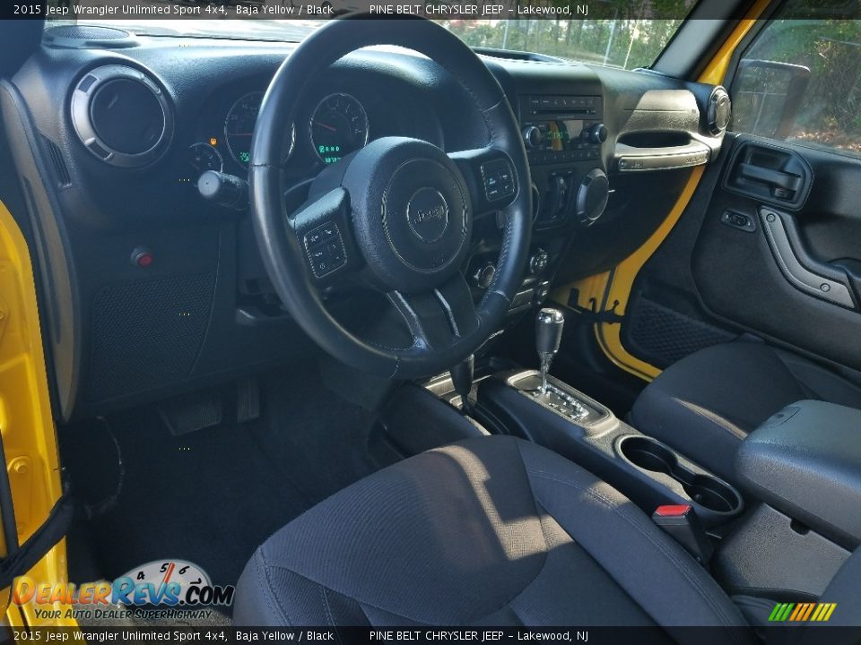 2015 Jeep Wrangler Unlimited Sport 4x4 Baja Yellow / Black Photo #20