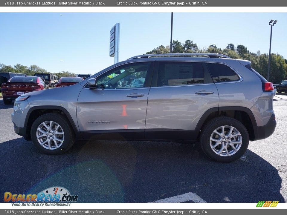 2018 Jeep Cherokee Latitude Billet Silver Metallic / Black Photo #4