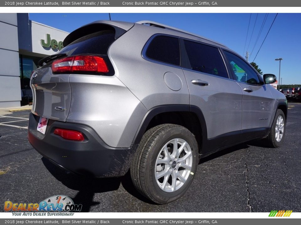 2018 Jeep Cherokee Latitude Billet Silver Metallic / Black Photo #7