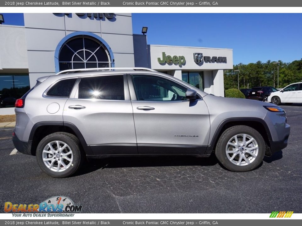 2018 Jeep Cherokee Latitude Billet Silver Metallic / Black Photo #8