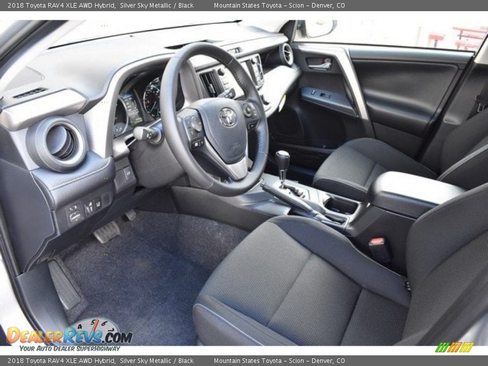 Black Interior - 2018 Toyota RAV4 XLE AWD Hybrid Photo #5