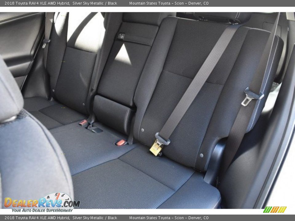 Rear Seat of 2018 Toyota RAV4 XLE AWD Hybrid Photo #7