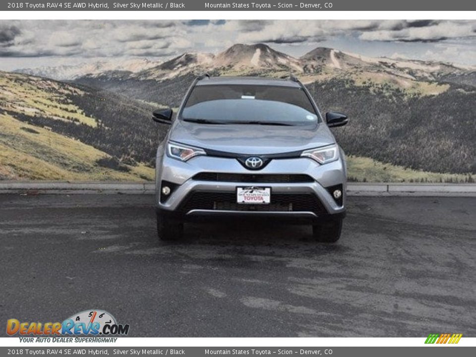 2018 Toyota RAV4 SE AWD Hybrid Silver Sky Metallic / Black Photo #2